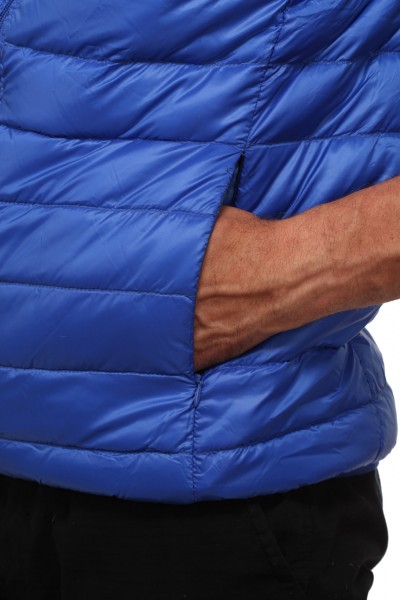 Mikro-Daunen-Weste royalblau