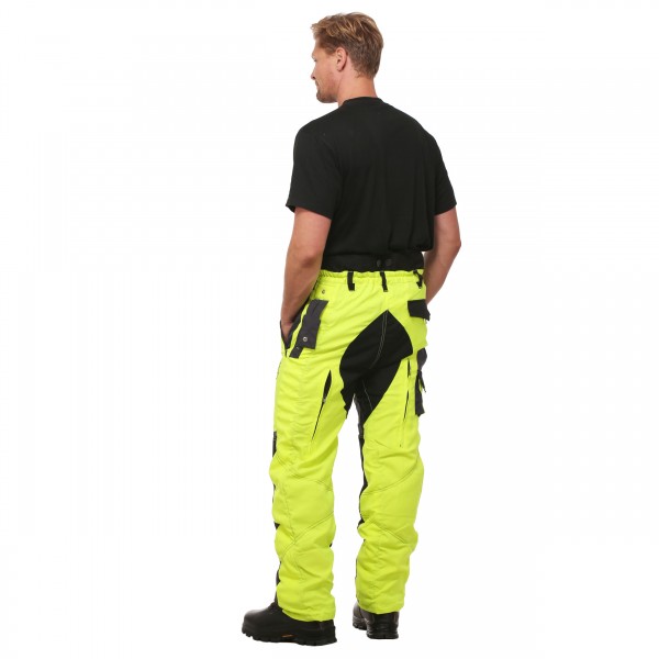 Schnittschutzbundhose gelb/grau - Schnittschutzbekleidung der Klasse 2