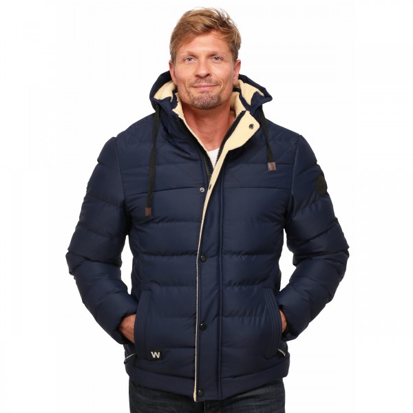 Winterjacke blau