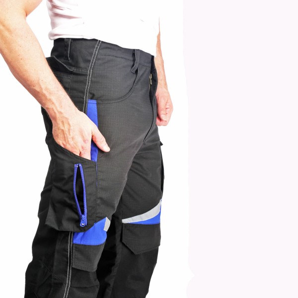 Arbeitshose schwarz/blau für Handwerker