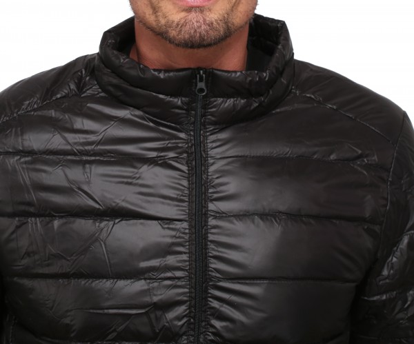 Mikro-Daunen-Jacke schwarz