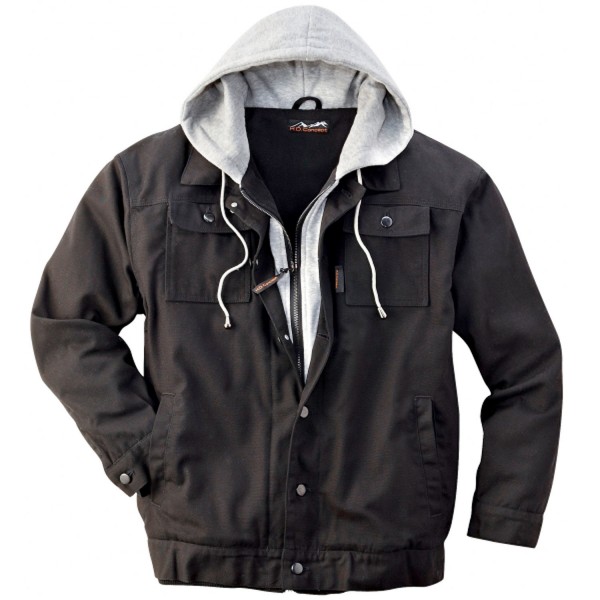 Kapuzenjacke Timber schwarz/grau