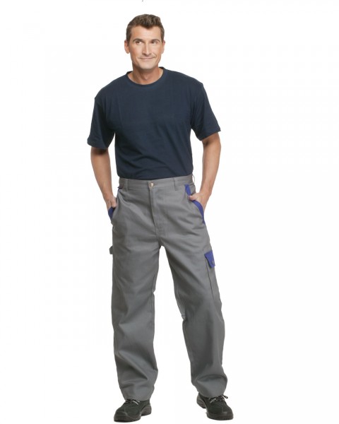Bundhose Profi Line grau/blau - Arbeitshose