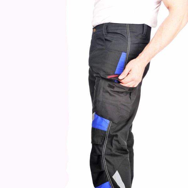 Arbeitshose schwarz/blau für Handwerker