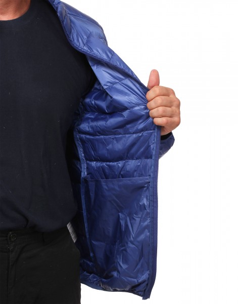 Mikro-Daunen-Jacke royalblau