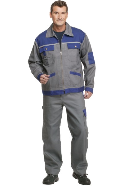 Bundjacke Profi Line grau/kornblau - Arbeitsjacke