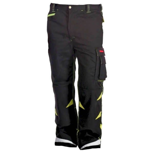 Premium-Arbeitshose Charlie Barato® schwarz/neon-gelb