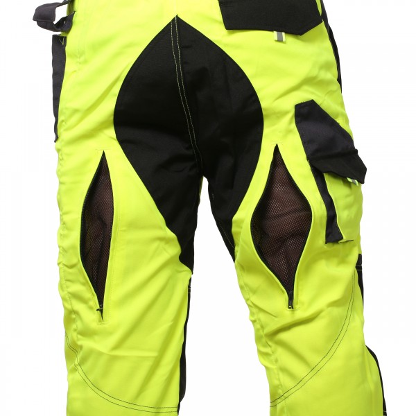 Schnittschutzbundhose gelb/grau - Schnittschutzbekleidung der Klasse 2