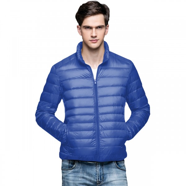 Mikro-Daunen-Jacke royalblau