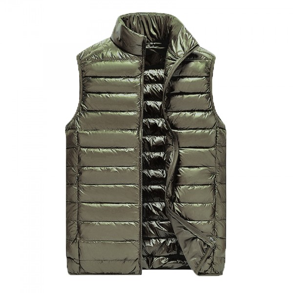 Mikro-Daunen-Weste oliv