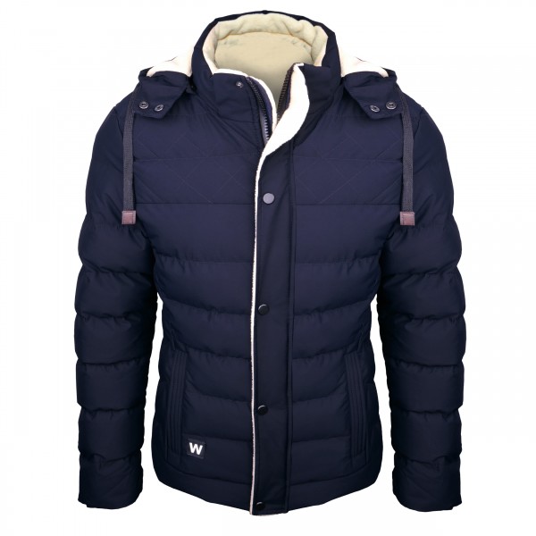 Winterjacke gesteppt dunkelblau