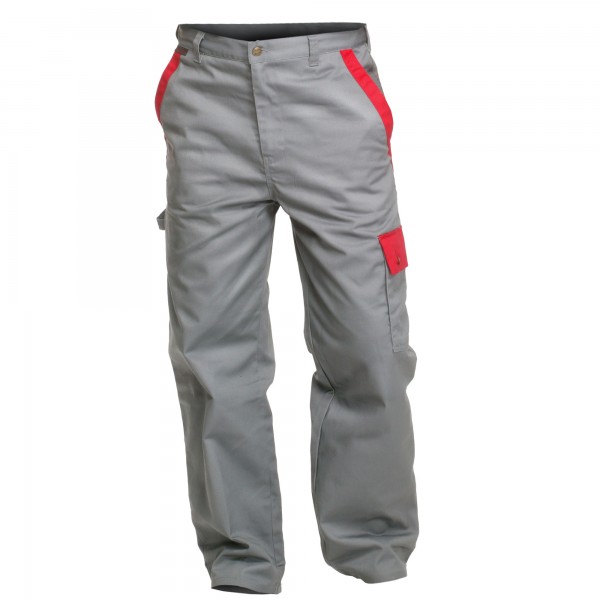 Arbeitshose Profi Line Charlie Barato grau/rot