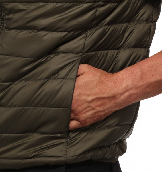 Mikro-Daunen-Weste oliv