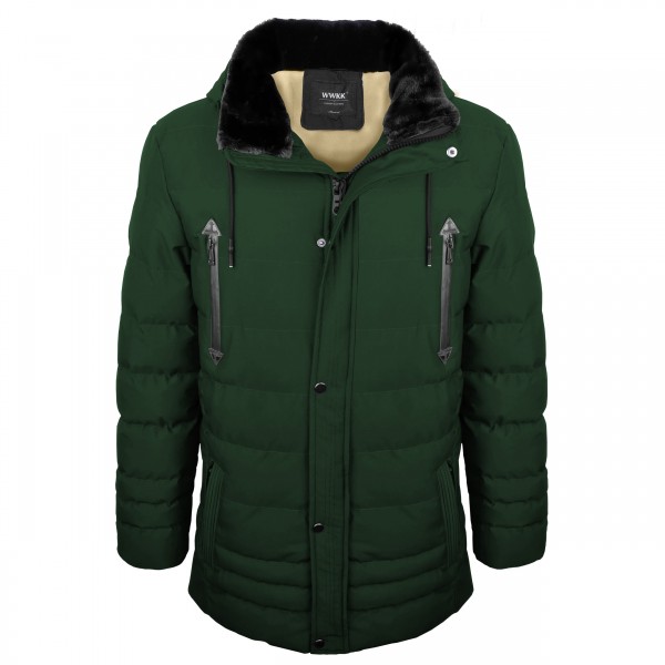 Winterparka gesteppt grün