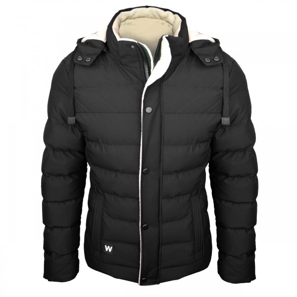 Winterjacke gesteppt schwarz
