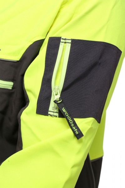 Waldarbeiterjacke gelb/grau - Schnittschutzbekleidung