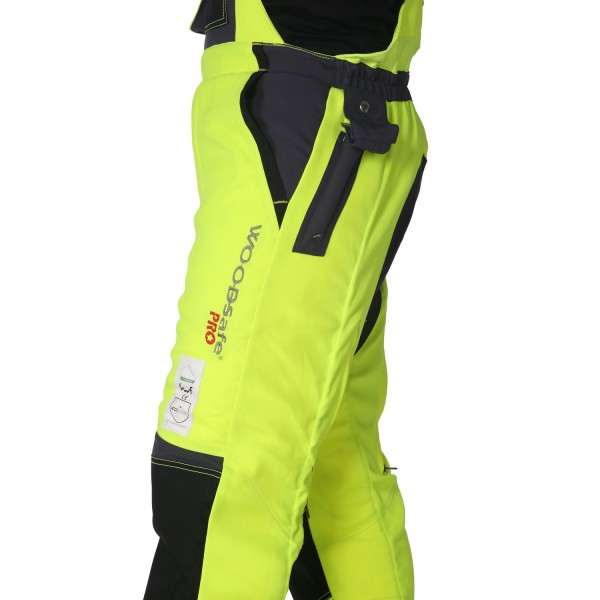 Schnittschutzlatzhose gelb/grau - Schnittschutzbekleidung der Klasse 2