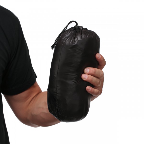 Mikro-Daunen-Jacke schwarz