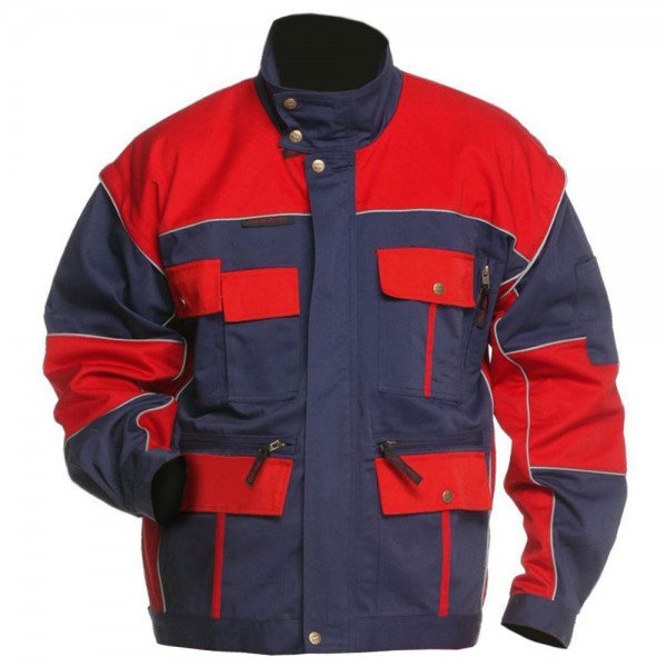 Arbeitsjacke 2in1 Charlie Barato® hydronblau/rot