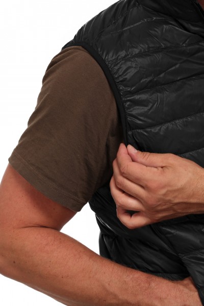 Mikro-Daunen-Weste schwarz