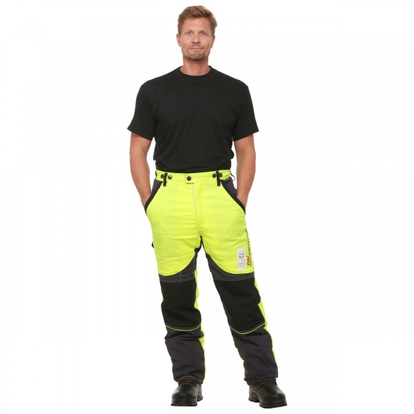 Schnittschutzbundhose gelb/grau - Schnittschutzbekleidung der Klasse 2