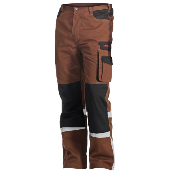 Arbeitshose Basic Charlie Barato® braun/schwarz
