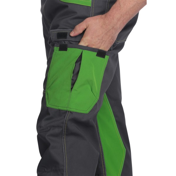 Arbeitshose Charlie Barato® grau/grün