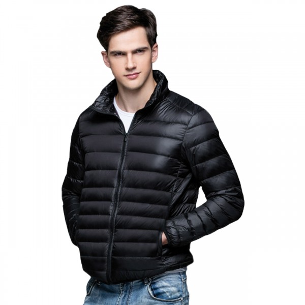 Mikro-Daunen-Jacke schwarz