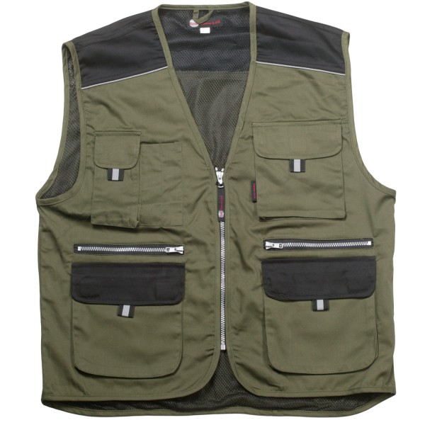 Multi-Weste Sweat-Life® khaki/schwarz