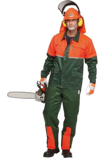 Forstjacke WOODSafe® grün/orange