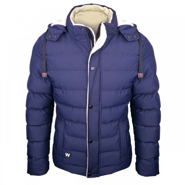 Winterjacke gesteppt blau