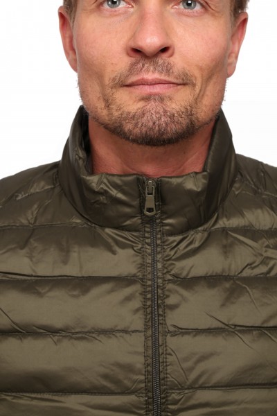 Mikro-Daunen-Weste oliv