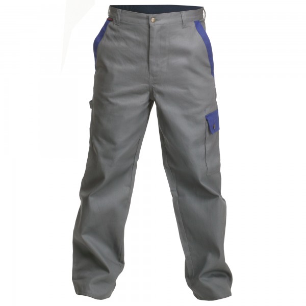 Arbeitshose Profi Line Charlie Barato grau/kornblau