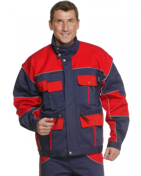 Bundjacke 2in1 hydronblau/rot - Arbeitsjacke
