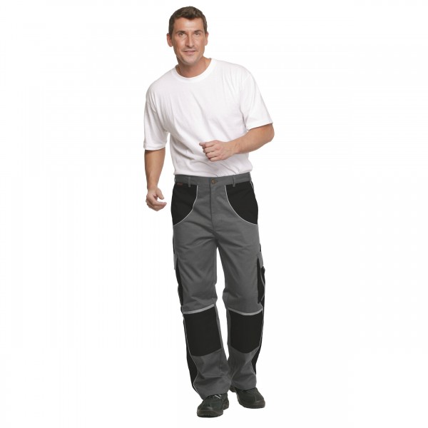 Bundhose grau/schwarz - Arbeitshose