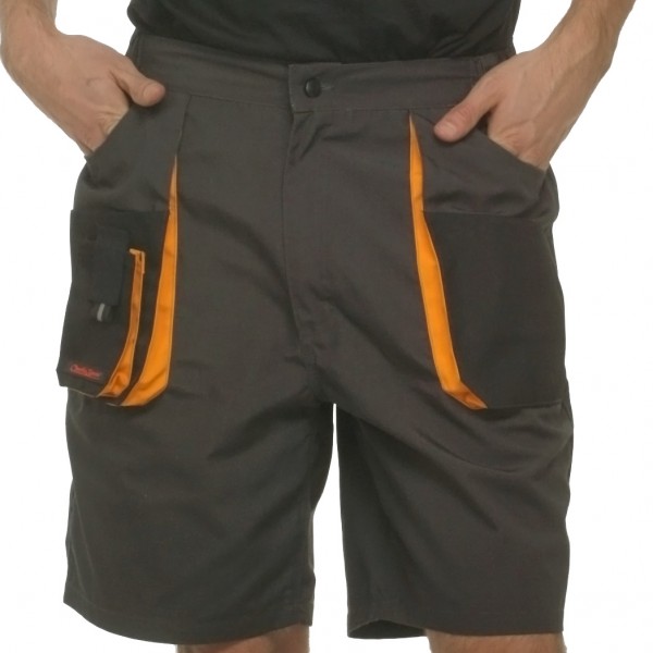 Shorts Charlie Barato® antrazit/gelb