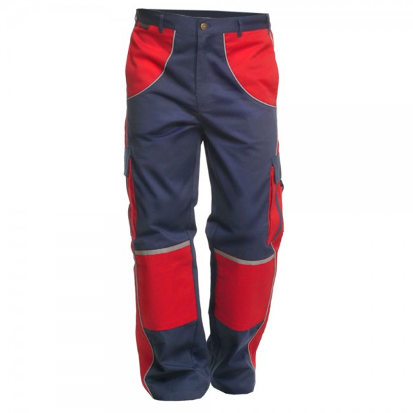 Bundhose Premium Line Charlie Barato® hydronblau/rot