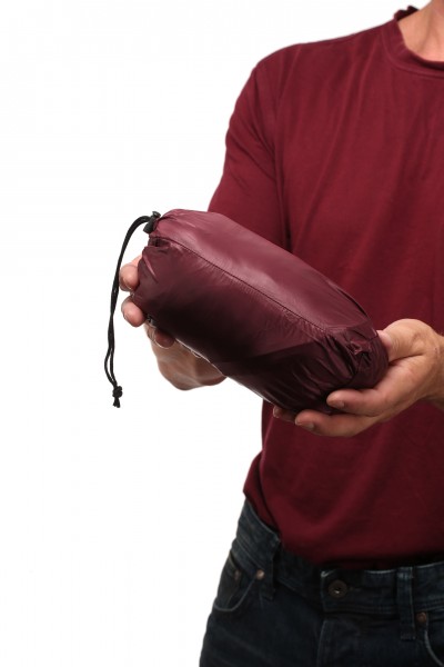 Mikro-Daunen-Weste bordeaux