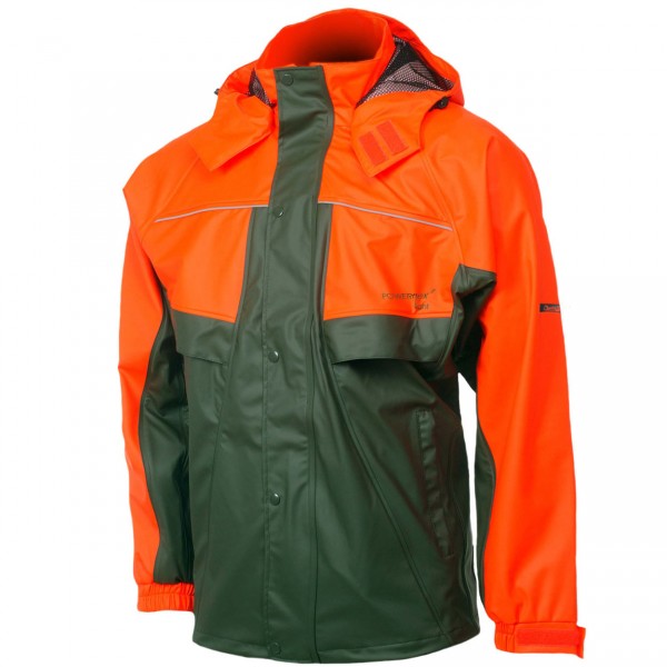 PU-Regenjacke Charlie Barato® oliv/orange