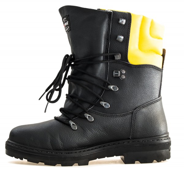 Schnittschutzstiefel COFRA® Klasse1 schwarz/gelb