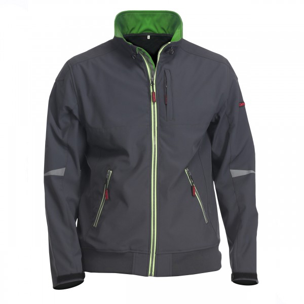 Arbeitsjacke Softshell Charlie Barato® grau/grün