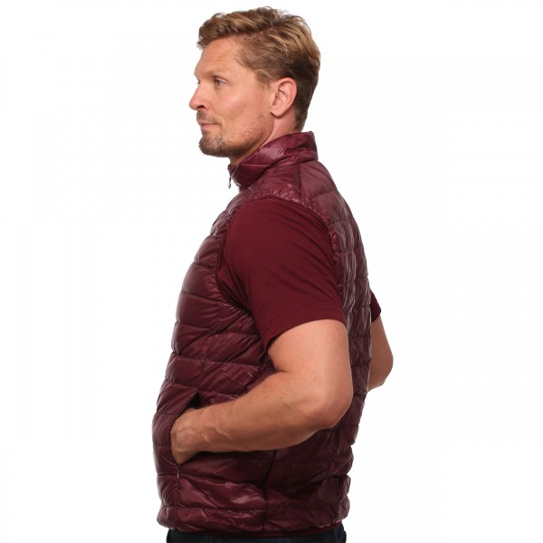 Mikro-Daunen-Weste bordeaux