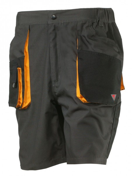 Falconrider® Arbeitsshorts, anthrazit/gelb, viele Taschen