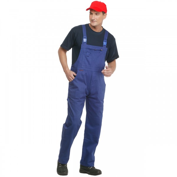 Latzhose kornblau - klassische Arbeitshosen