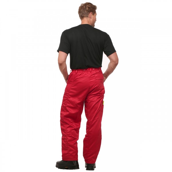 Schnittschutzbundhose rot/gelb - Schnittschutzbekleidung der Klasse 1